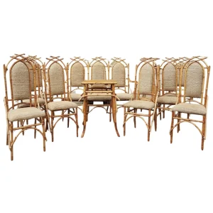 Bamboo Living room Set by Giusto Puri Purini, 1950s