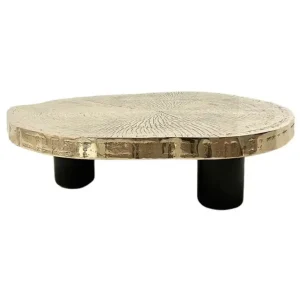 Contemporary Modern Large Bronze Coffee Table