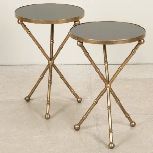 Pair of mid-century style french martini tables