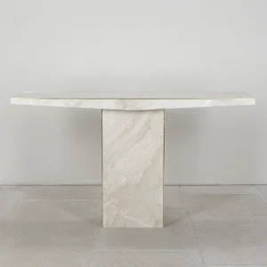 Mid-Century Modern Travertine Console, Italy, 1970s
