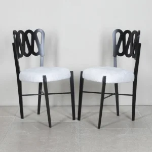 Set of six contemporary italian gio ponti style chairs