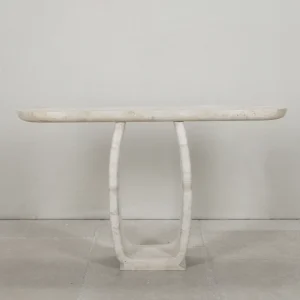 Italian Mid-Century style travertine console table