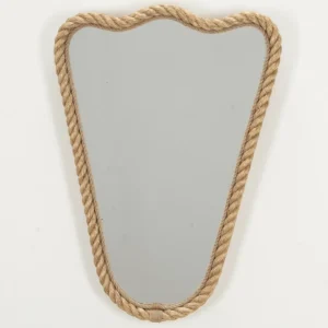 Contemporary French Rope Harp Shape Mirror
