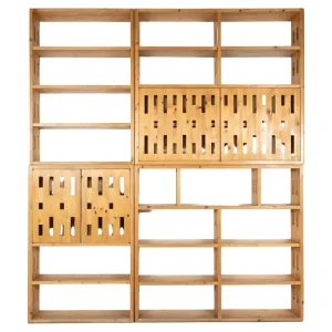 Mid-Century modern Pine Bookcase, Italy, 1970s