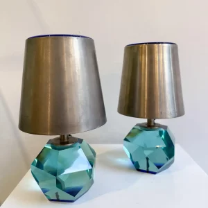 Pair of Table Lamps mod.2228 by Max Ingrand for Fontana Arte, 1950s