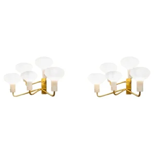 Mid-Century Pair of Wall Lights " LP12" by Ignazio Gardella, Azucena, 1960s