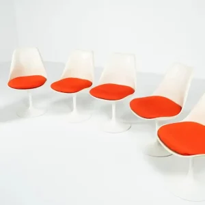 Set of 6 Tulip Chairs by Eero Saarinen For Knoll, 1960s