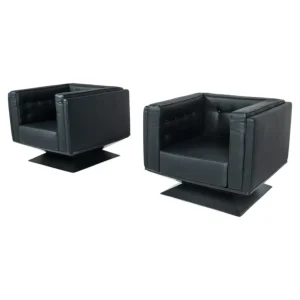 Mid-Century Modern Pair of Armchairs by Luigi Pellegrin for MIM Roma, Italy