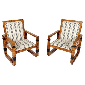 Pair of Art Deco Armchairs