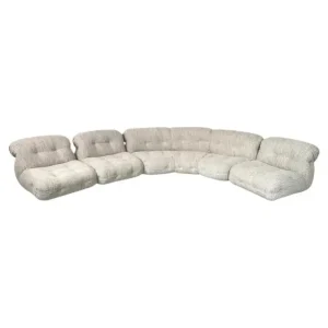 Modular Seating Set, Beige Upholstery, Italy