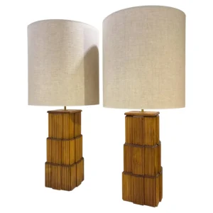 Pair of Contemporary Large Table Lamps