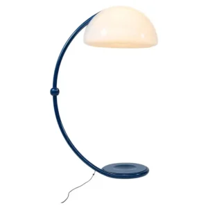 Blue Floorlamp Serpente by Elio Martinelli for Martinelli Luce, 1960s