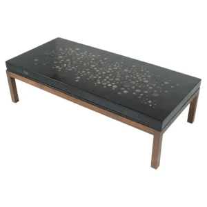 Coffee Table by Ado Chale, Resin and Marcassite, Belgium, 1960s