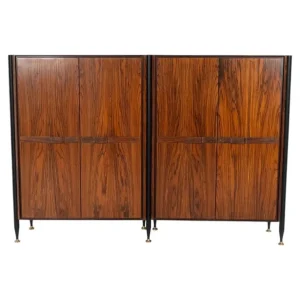 Mid-Century Wooden Double Cabinet, Italy, 1960s