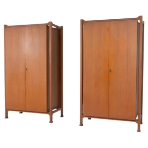 Mid-Century Pair of Wardrobes, Italy, 1960s