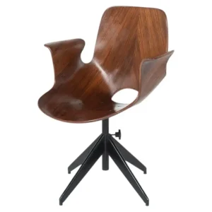 Medea Swivel Desk Chair by Vittorio Nobili for Fratelli Tagliablue, Italy, 1950s