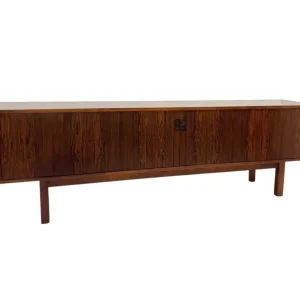 Mid-Century Modern Low Sideboard With Sliding Doors, Italy, 1960s