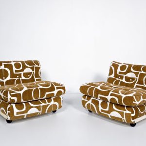 Mid-Century Modern Pair of "Amanta" Armchairs by Mario Bellini, C&B, 1960s