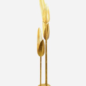 Contemporary Palm Tree Floor Lamp, Brass, Mid-Century Modern, Italy